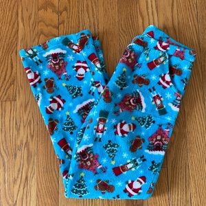 Candy Pink Girls Fleece Christmas PJ Pants